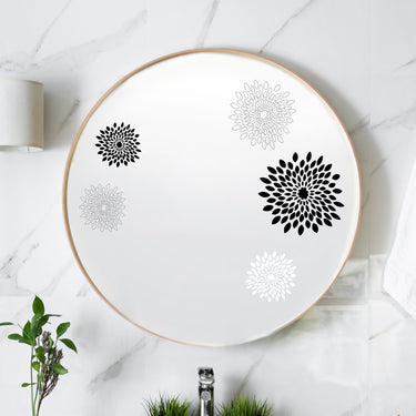 Floral Mirror Decals